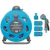 B&M Rolson Hose Reel With Stand 20m -Big Brand Store 234003 rolson 20m hose stand set with 6 function spray gun set blue 2