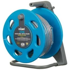 B&M Rolson Hose Reel With Stand 20m 12 B&M Rolson Hose Reel With Stand 20m -Big Brand Store 234003 rolson 20m hose stand set with 6 function spray gun set blue 4