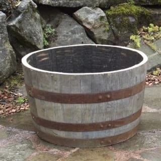 B&M Half Whisky Barrel Planter 3 B&M Half Whisky Barrel Planter