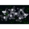 B&M 24 Solar LED Butterfly String Lights - White 1 B&M 24 Solar LED Butterfly String Lights - White -Big Brand Store 306895 solar powered 24 led string lights butterfly white1
