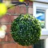 Solar Powered Topiary Ball - White LED 28cm