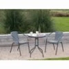 B&M Sorrento Rattan Effect Bistro Set 3pc