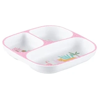B&M Little Safari Small Kids Platter - Pink 4 B&M Little Safari Small Kids Platter - Pink - Image 2