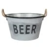 B&M Large Galvanised 'Beer' Bucket Planter -Big Brand Store 342027 large drinks buckets beer1