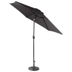 Crank Handle Parasol 2.7m - Black 7 Crank Handle Parasol 2.7m - Black -Big Brand Store 353335 crank tilt handle parasol 2 7m black 2