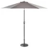 Crank Handle Parasol 2.7m - Grey 2 Crank Handle Parasol 2.7m - Grey -Big Brand Store 353337 crank tilt handle parasol 2 7m grey