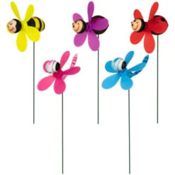 B&M Insect Wind Spinning Stake - Ladybird -Big Brand Store 353661 wind spinning stake main 2