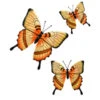 B&M Butterflies Wall Art 3pk - Orange 1 B&M Butterflies Wall Art 3pk - Orange -Big Brand Store 353687 3pk butterflies wall art orange 2