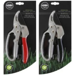 Rolson Signature Anvil Pruning Secateurs - Black 5 Rolson Signature Anvil Pruning Secateurs - Black -Big Brand Store 353840 rolson signature ratchet anvil pruning secateurs group