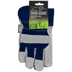 Rolson Heavy Duty Suede Gardening Gloves - Large - Navy 6 Rolson Heavy Duty Suede Gardening Gloves - Large - Navy -Big Brand Store 353850 rolson heavy duty suede gloves large blue