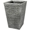 B&M Square Planter - Slate Effect 45cm