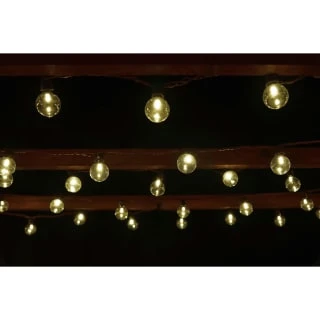 Solar Powered Bulb String Lights 50pk - Warm White 4 Solar Powered Bulb String Lights 50pk - Warm White - Image 2