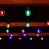 Solar Powered Bulb String Lights 50pk - Multicolour 1 Solar Powered Bulb String Lights 50pk - Multicolour -Big Brand Store 366397 50 solar powered bulb string lights multi colour led