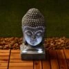 B&M Buddha Head With Solar Lights 2 B&M Buddha Head With Solar Lights -Big Brand Store 366468 buddah head with solar lights