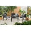 Bali Rattan Patio Set 4pc 1 Bali Rattan Patio Set 4pc -Big Brand Store 366652 379456 bali 4 piece sofa set 2