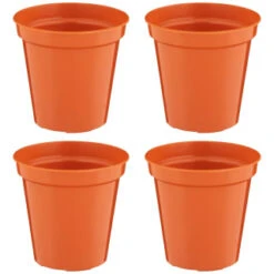 B&M Terracotta Plant Pots 4pk 7 B&M Terracotta Plant Pots 4pk -Big Brand Store 368396 terracotta plant pots 4pk 4