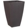 B&M Rattan Effect Planter 55m - Brown 2 B&M Rattan Effect Planter 55m - Brown -Big Brand Store 369862 brown rattan effect planter 55cm