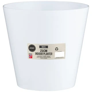 Indoor Planter 21cm - White 3 Indoor Planter 21cm - White