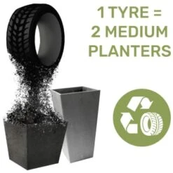 B&M Sonata Planter 71cm - Pewter 10 B&M Sonata Planter 71cm - Pewter -Big Brand Store 377687 377689 377691 377694 377698 377702 sonata planter slate pewter 33cm 50cm 70cm 7