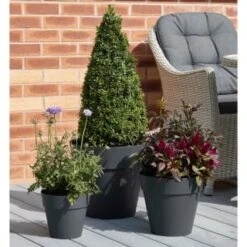B&M Soho Pot Planter - Charcoal 38cm 9 B&M Soho Pot Planter - Charcoal 38cm -Big Brand Store 378389 385058 381595 soho planter charcoal 38cm 28cm 17cm 4