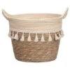 B&M Natural Basket Planter With Fringing -Big Brand Store 379209 island paradise natural basket planter with fringing