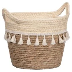 Big Brand Store 16 Big Brand Store -Big Brand Store 379209 island paradise natural basket planter with fringing 2