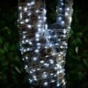 Solar Powered Micro LED Lights 200pk - Cool White 2 Solar Powered Micro LED Lights 200pk - Cool White -Big Brand Store 379228 200 solar powered micro led string lights cool white