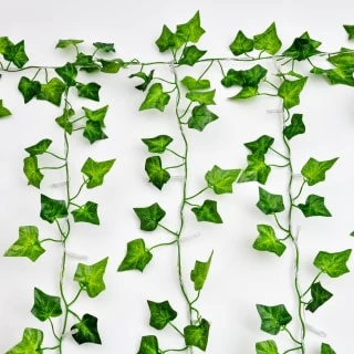 Solar Powered Artificial Ivy Leaf Curtain 150cm 5 Solar Powered Artificial Ivy Leaf Curtain 150cm - Image 3