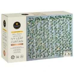 Solar Powered Artificial Ivy Leaf Curtain 150cm 9 Solar Powered Artificial Ivy Leaf Curtain 150cm -Big Brand Store 379257 manson and jones 192 ivy leaf curtain led lights warm white