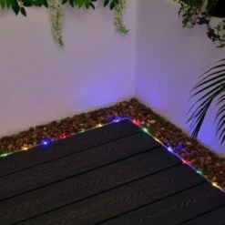 Solar Powered 10m Micro LED Rope Light - Multicolour 10 Solar Powered 10m Micro LED Rope Light - Multicolour -Big Brand Store 379269 10m tube string light 100 multi colour leds 3
