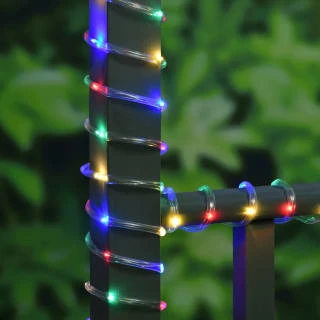 Solar Powered 10m Micro LED Rope Light - Multicolour 4 Solar Powered 10m Micro LED Rope Light - Multicolour - Image 2