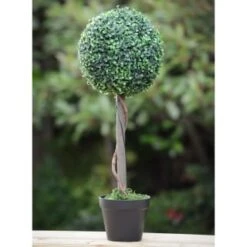 Solar Powered Topiary Tree - White LED 70cm 9 Solar Powered Topiary Tree - White LED 70cm -Big Brand Store 379348 70cm solar powered topiary tree 30 cool white leds 3