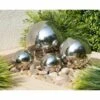 B&M Tranquil Garden Stainless Steel Gazing Balls 4pk 2 B&M Tranquil Garden Stainless Steel Gazing Balls 4pk -Big Brand Store 379370 4pk tranquil garden stainless steel gazing balls