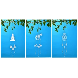 B&M Deluxe Sun Catcher With Hanging Crystals - Buddha 4 B&M Deluxe Sun Catcher With Hanging Crystals - Buddha - Image 2