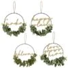 B&M Botanical Garden Hanging Hoop With Slogan 2 B&M Botanical Garden Hanging Hoop With Slogan -Big Brand Store 379615 botanical garden metal hoop with gold wording and leaves main