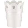 B&M Heart Tin Decorative Planter - Cream 2 B&M Heart Tin Decorative Planter - Cream -Big Brand Store 379762 simply garden small heart tin planter white