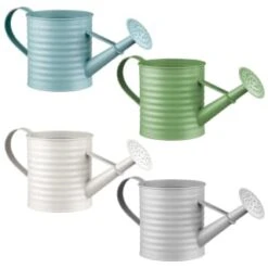 B&M Ribbed Matt Watering Can - Cream -Big Brand Store 379772 simply garden ribbed tin watering can group