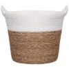 B&M Natural Planter Basket With Handles 1 B&M Natural Planter Basket With Handles -Big Brand Store 380056 natural planter basket with handles and plastic liner