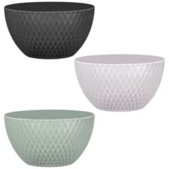 B&M Urban Textured Large Picnic Bowl - Green -Big Brand Store 381282 urban textured large bowl main