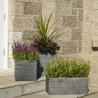 B&M Small Square Planter - Pewter 4 B&M Small Square Planter - Pewter - Image 2