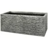 B&M Slate Effect Trough Planter 1 B&M Slate Effect Trough Planter -Big Brand Store 381626 slate trough pewter planter