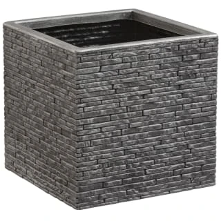 B&M Small Square Planter - Pewter 3 B&M Small Square Planter - Pewter