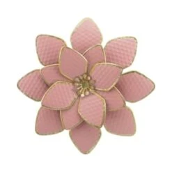 B&M Flower Wall Plaques 2pk - Pink 11 B&M Flower Wall Plaques 2pk - Pink -Big Brand Store 392757 2pk metal wall flowers pink 4