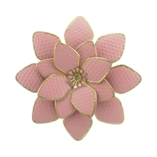 B&M Flower Wall Plaques 2pk - Pink 6 B&M Flower Wall Plaques 2pk - Pink - Image 4