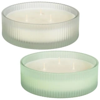 B&M Frosted 3 Wick Candle - White 4 B&M Frosted 3 Wick Candle - White - Image 2