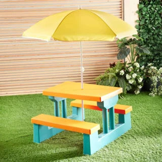 B&M Kids Club Children Picnic Bench 3 B&M Kids Club Children Picnic Bench
