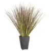 B&M Onion Grass In Black Terracotta Pot -Big Brand Store 392866 onion grass in black terracotta pot
