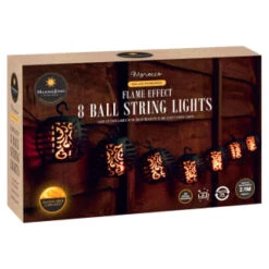 Morocco Solar Powered String Lights 8pk - Flame Effect 5 Morocco Solar Powered String Lights 8pk - Flame Effect -Big Brand Store 392882 8pk morocco solar powered string lights 2