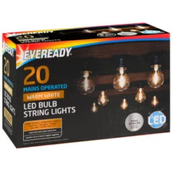 Eveready Mains Powered LED Bulb String Lights 20pk - Warm White 7 Eveready Mains Powered LED Bulb String Lights 20pk - Warm White -Big Brand Store 392912 eveready 20 mains operated warm white led bulb string lights21