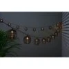 B&M 20 Solar Powered Black Rattan Effect String Lights 1 B&M 20 Solar Powered Black Rattan Effect String Lights -Big Brand Store 392923 20 solar powered black rattan effect string lights